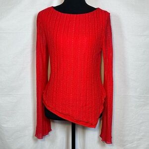 ReoRia Red Long Sleeve Top